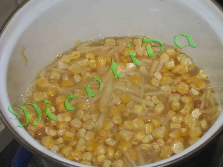Суп-пюре "лучик солнца" с крутонами: шаг 4