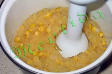 Суп-пюре "лучик солнца" с крутонами: шаг 5