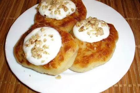 Медовые  сырники: шаг 6