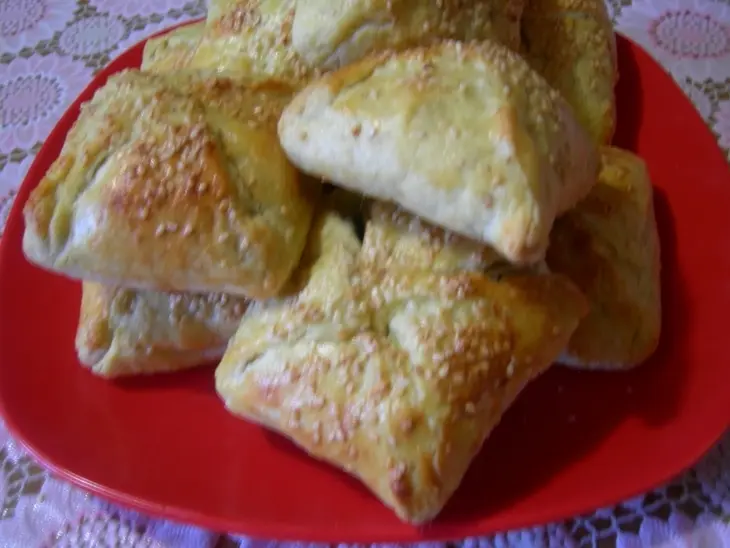 Пирожки слоеные с ливером: шаг 8