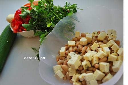 Деревенский салат с фасолью по-гречески: шаг 3