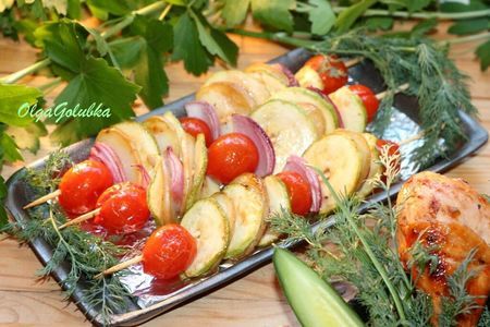 Курица и овощи на гриле с соусом барбекю #махеевънаприроде : шаг 15