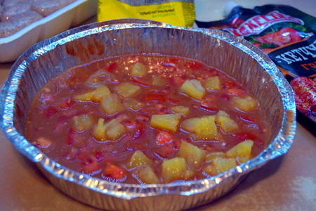Колбаски в кисло-сладком соусе на гриле #махеевънаприроде: шаг 3