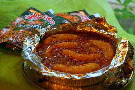 Колбаски в кисло-сладком соусе на гриле #махеевънаприроде: шаг 6