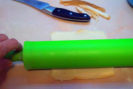 Ленивые пирожки с сыром и зеленью (быстрые) #махеевънаприроде: шаг 3