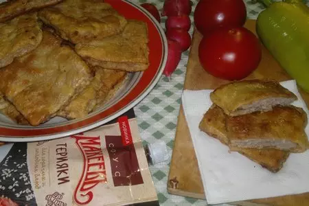 Мясные лепёшки на вафельных коржах #махеевнаприроде: шаг 11