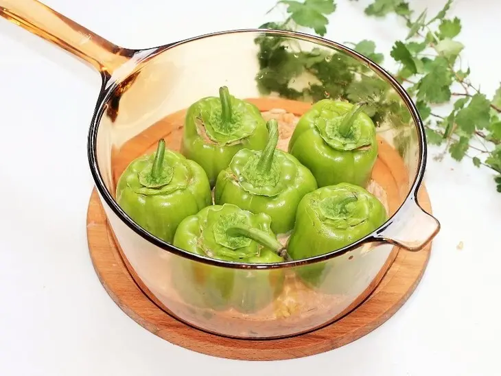 Фаршированный перец с мясом и рисом#махеевънаприроде: шаг 14