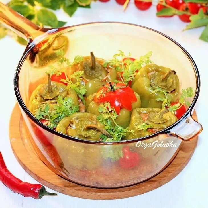 Фаршированный перец с мясом и рисом#махеевънаприроде: шаг 15