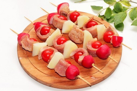 Шашлык с картофелем и помидорами черри#махеевънаприроде: шаг 4