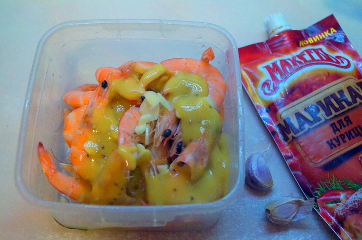 Королевские креветки на гриле с авокадо соусом #махеевънаприроде: шаг 1