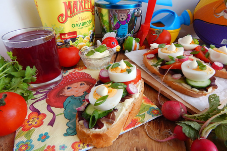 Бутерброды на скорую руку для детского мини-пикника #махеевънаприроде: шаг 11