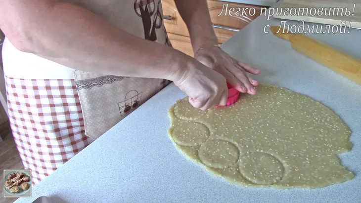 Галетное печенье с кунжутом: шаг 4