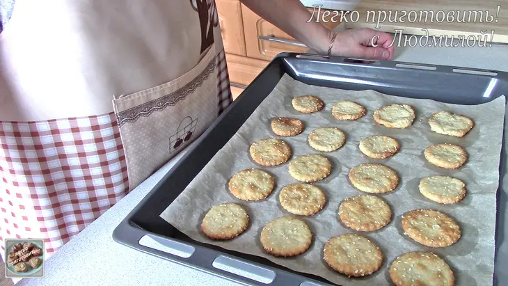 Галетное печенье с кунжутом: шаг 5