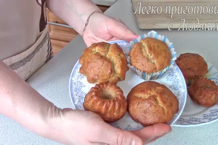 Постные (вегетарианские) банановые кексы: шаг 1