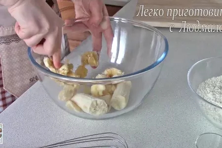Постные (вегетарианские) банановые кексы: шаг 2