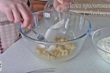 Постные (вегетарианские) банановые кексы: шаг 3