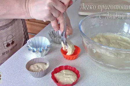 Постные (вегетарианские) банановые кексы: шаг 6