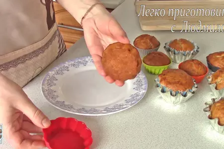 Постные (вегетарианские) банановые кексы: шаг 9