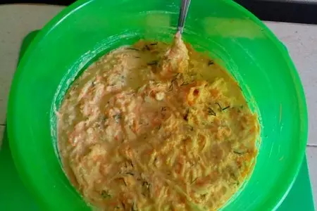 Творожная запеканка с кабачками и морковью: шаг 4