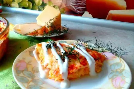 Творожная запеканка с кабачками и морковью: шаг 8