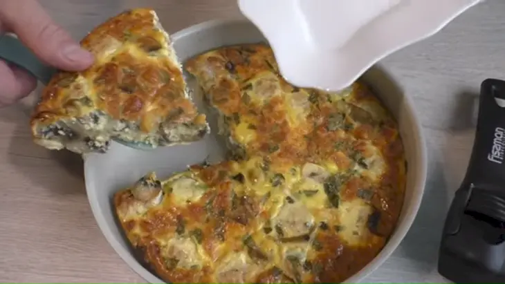 Запеканка с мясными шариками и грибами: шаг 6