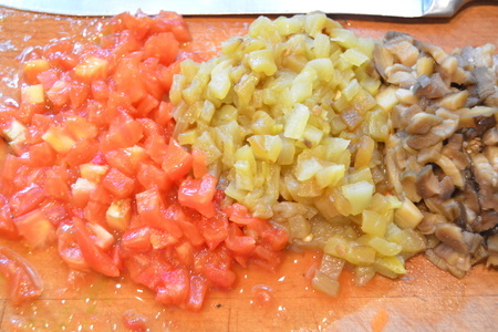 Куриная печенка в соусе из печеных овощей: шаг 5