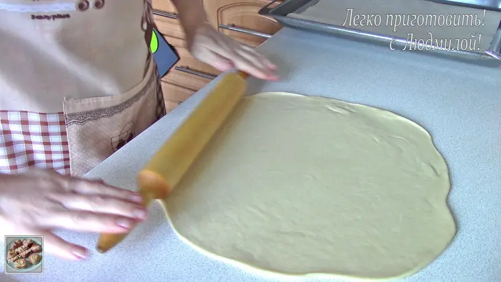 Постные (вегетарианские) рогалики с маком и яблоками: шаг 7