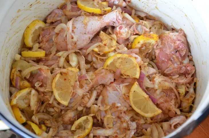 Курица, маринованная в лимоне: шаг 7