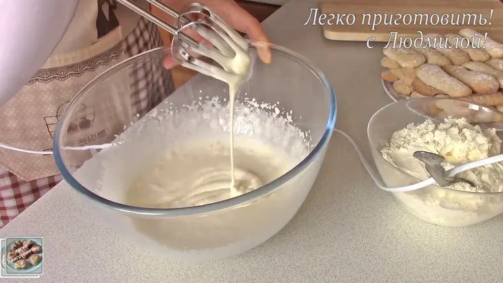 Не классический тирамису без сырых яиц: шаг 4
