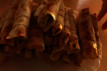Трубочки из лаваша с мясом на закуску: шаг 6