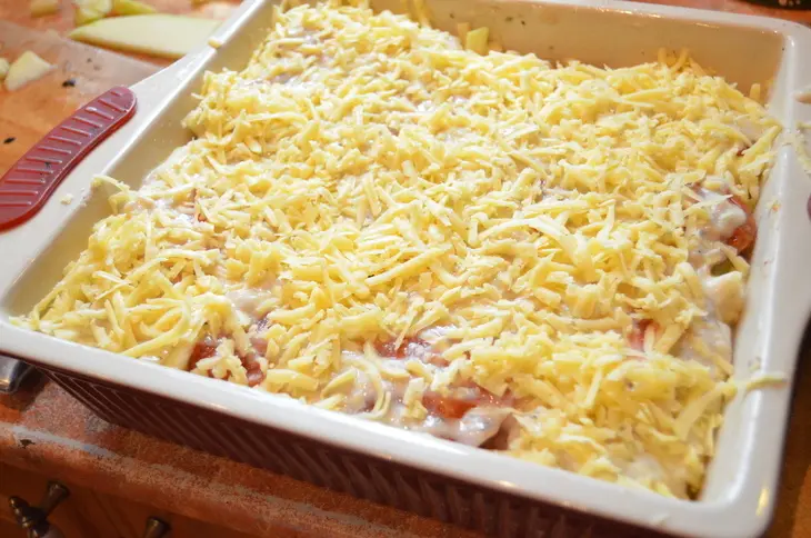 Кабачковая лазанья с печеными овощами.: шаг 7