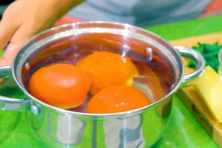 Закуска из помидоров жареных в кляре с сыром: шаг 2