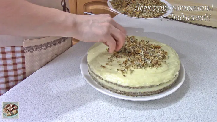 Нежный маковый торт с кокосовым ароматом: шаг 12