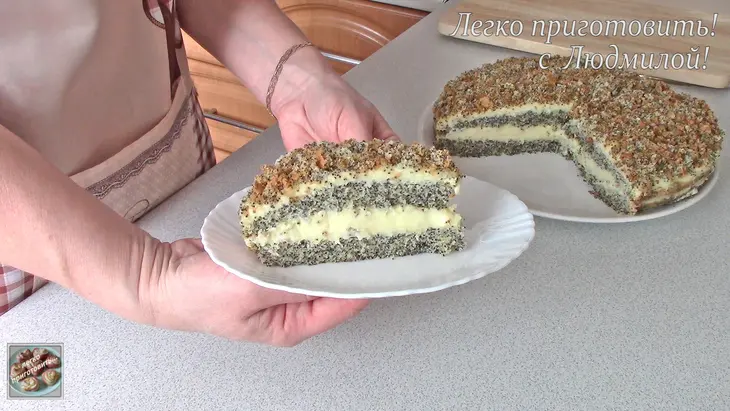 Нежный маковый торт с кокосовым ароматом: шаг 14