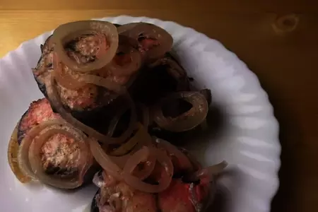 Закуска из замороженной скумбрии: шаг 6