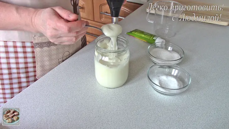 Постный (вегетарианский) майонез: шаг 8