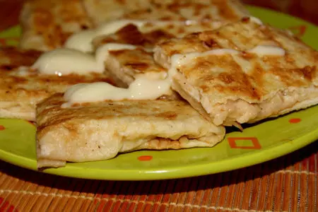 Блинчики роти с яйцом и бананом #тайланд: шаг 11