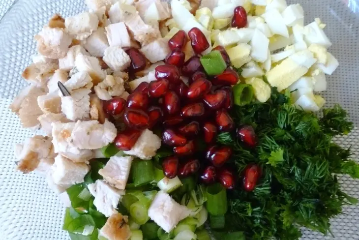 Имеретинский салат из курицы: шаг 5