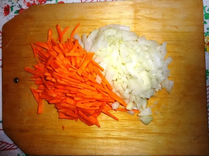 Капуста с рисом и курицей#греция: шаг 3