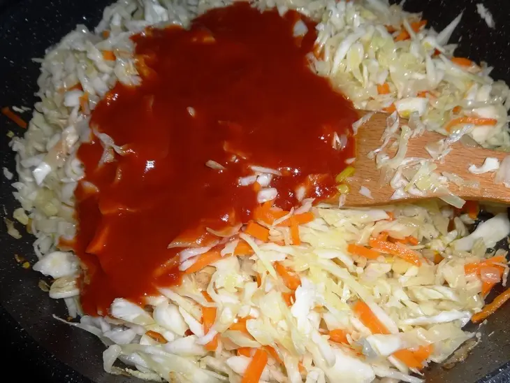 Капуста с рисом и курицей#греция: шаг 5