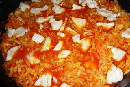 Капуста с рисом и курицей#греция: шаг 7