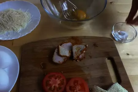 Быстрый рецепт горячего бутерброда: шаг 2