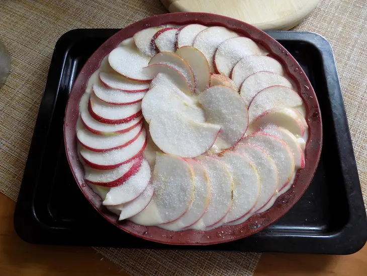 Овсяный пирог с яблоком и кабачком#россия: шаг 2