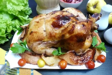 Цыпленок, запеченный с айвой: шаг 5