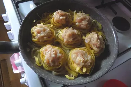 Тальятелле с фаршем, запечённые под сыром#италия: шаг 3
