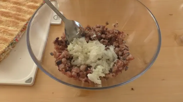 Закусочный торт / морской наполеон: шаг 3