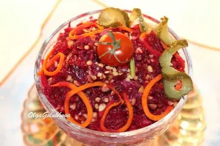 Свекольный салат с острой морковью и орехами #махеевъ_чудеса_за_полчаса: шаг 5