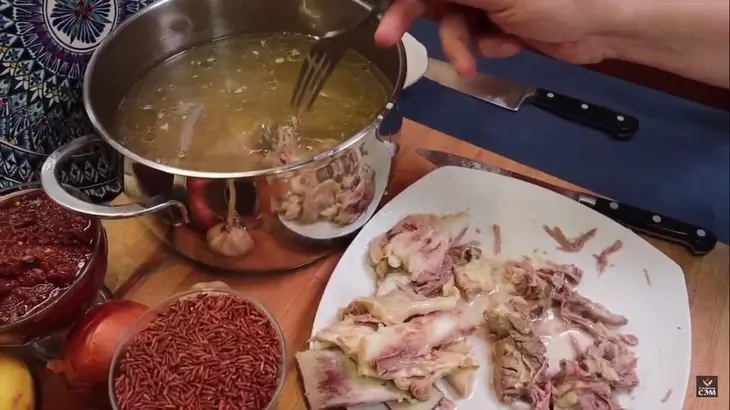 Суп харчо с грецкими орехами: шаг 2