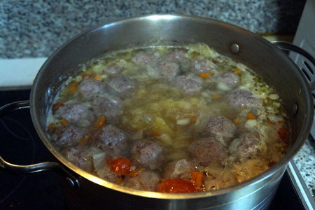 Суп овощной с фрикадельками: шаг 10