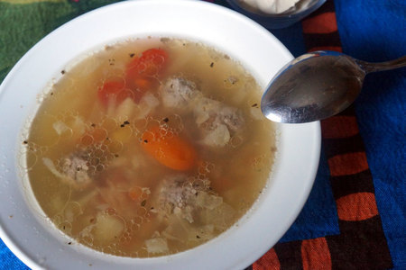Суп овощной с фрикадельками: шаг 11